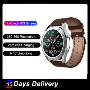 Smartwatch 2023 NFC Bluetooth Call Wireless Charging Men Sport Watch 1.45 Inch 360*360 HD Screen
